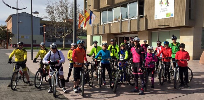 Miembros del equipo Octavus reconocieron el recorrido del Duatlón SOlidario durante el fin de semana. Foto. OctavusTrialtón